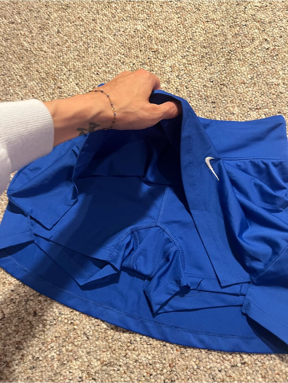 Nike Women's Bright Blue Dri-Fit Athletic Tennis Athletic Skort - Picture 4 of 8